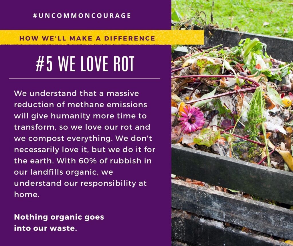 We love our rot #Composting Conscious consumerism #UncommonCourage 