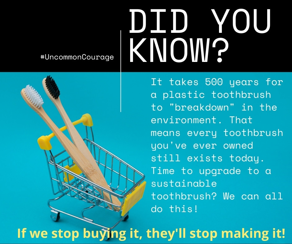 #UncommonCourage sustainable living 